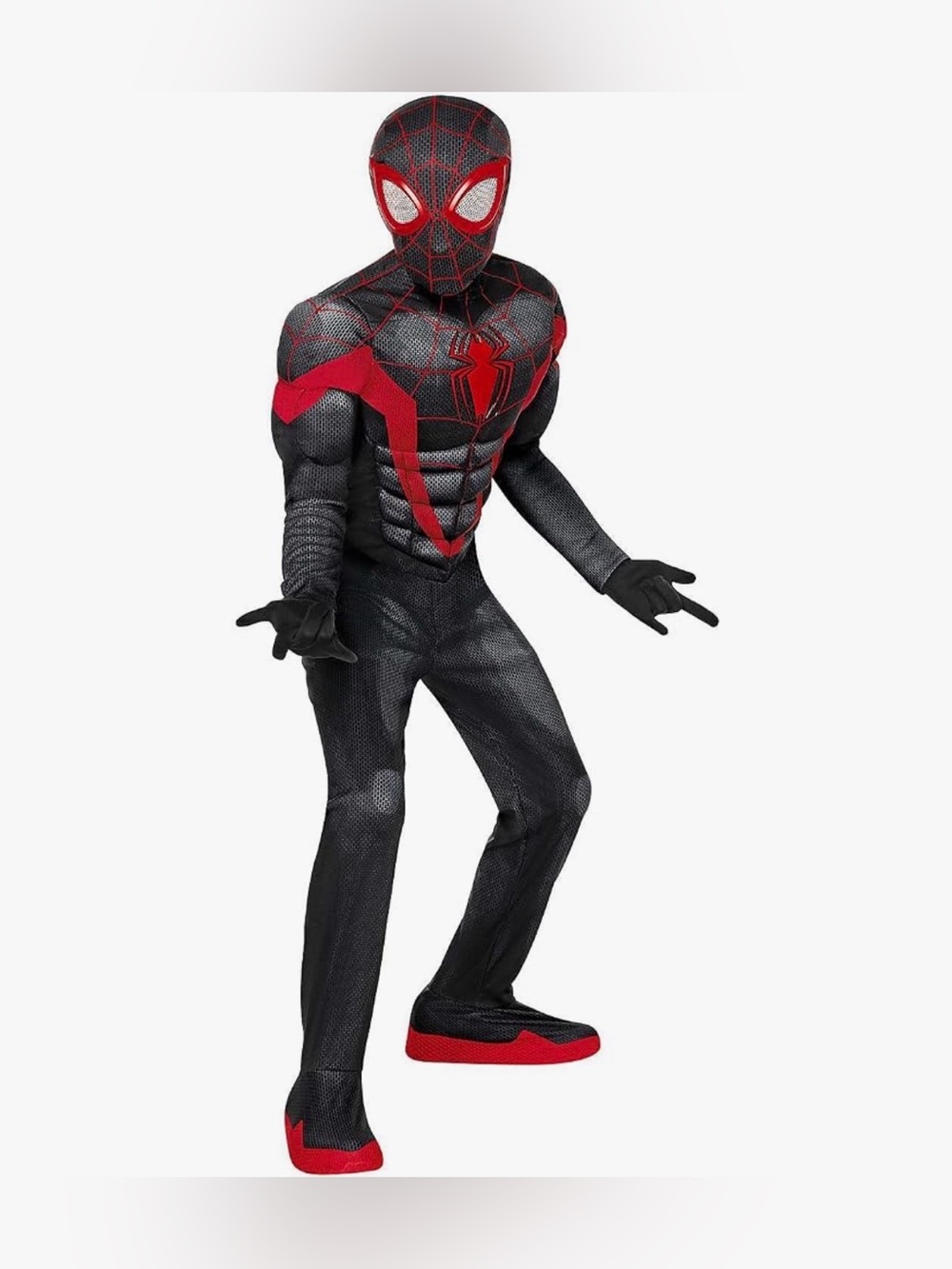 Spider-Man Miles Morales Muscle Costume Kids XS Spirit Halloween Marvel